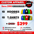 Deal 2 Hoodie and Tee Pack custom printed by INK SN