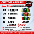 Deal 5 Big Team Pack custom printed by INK SN