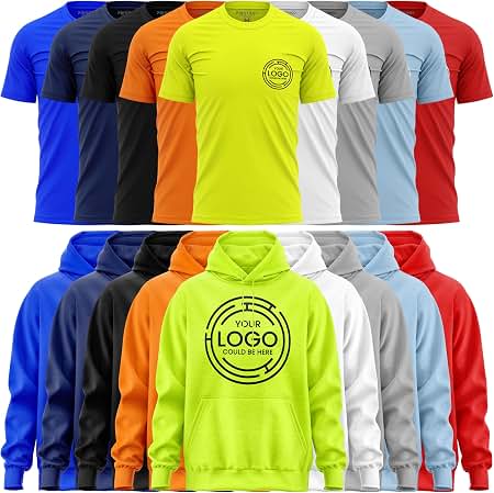 6 Hoodies and 5 T Shirts custom printed by INK SN